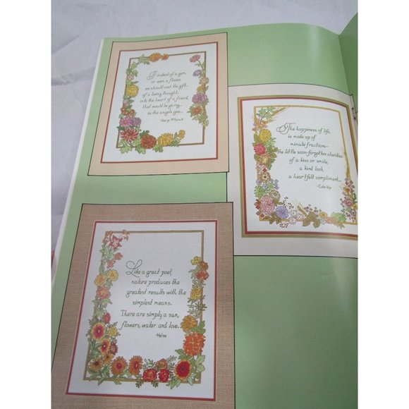Gardens of the Mind Counted Cross Stitch Patterns Gloria & Pat 1983 Book 19 GUC - Picture 10 of 12